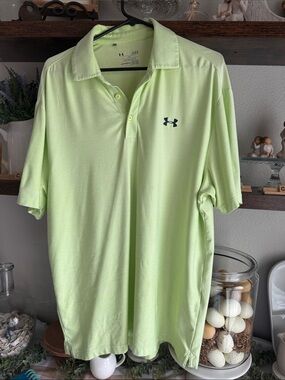 Under Armour Men’s Neon Lime Polo